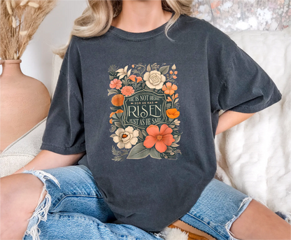 Floral Risen Comfort Colors T-Shirt