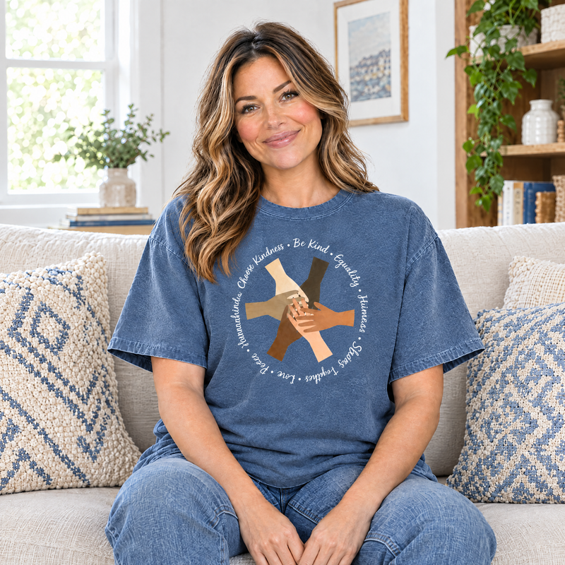 Choose Kindness Hands Shirt, Diversity Equality Comfort Colors Tee