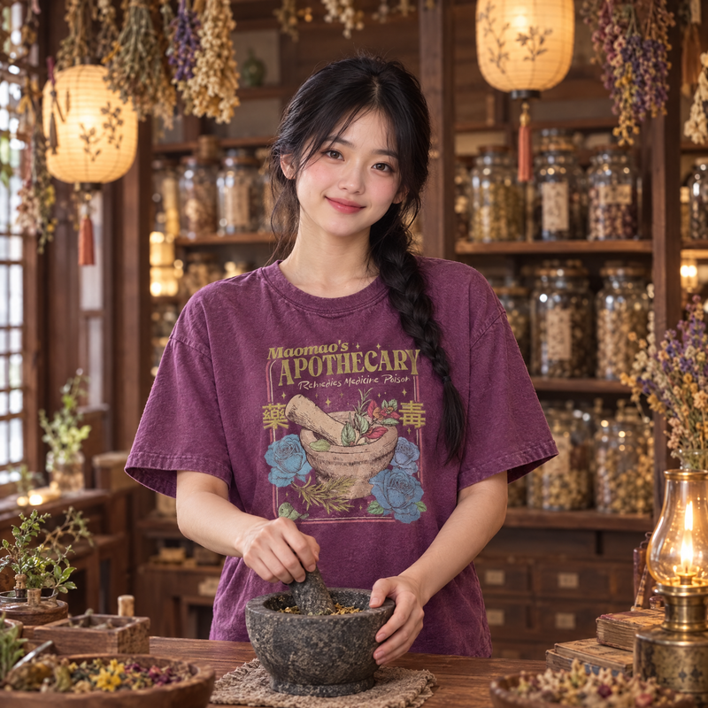 Maomao's Apothecary Shirt, Kawaii Anime Herbal Potion Comfort Colors Tee